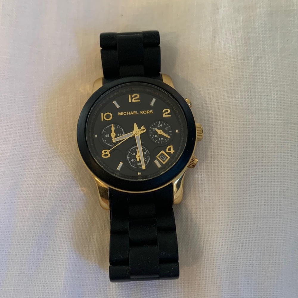 Michael Kors Women's MK5191 Runway Black Stainless Steel Watch